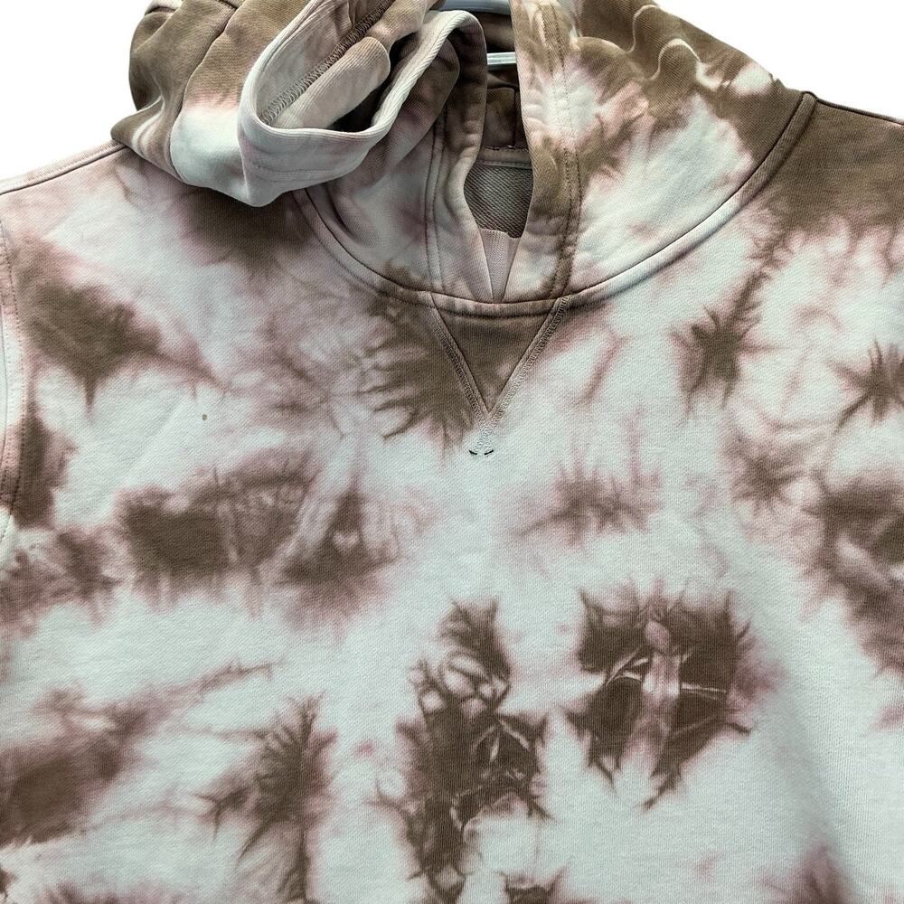 Lululemon All Yours Hoodie Brown Pink Tie Dye Sweatshirt Pullover Sz. 8 Womens - Picture 12 of 16